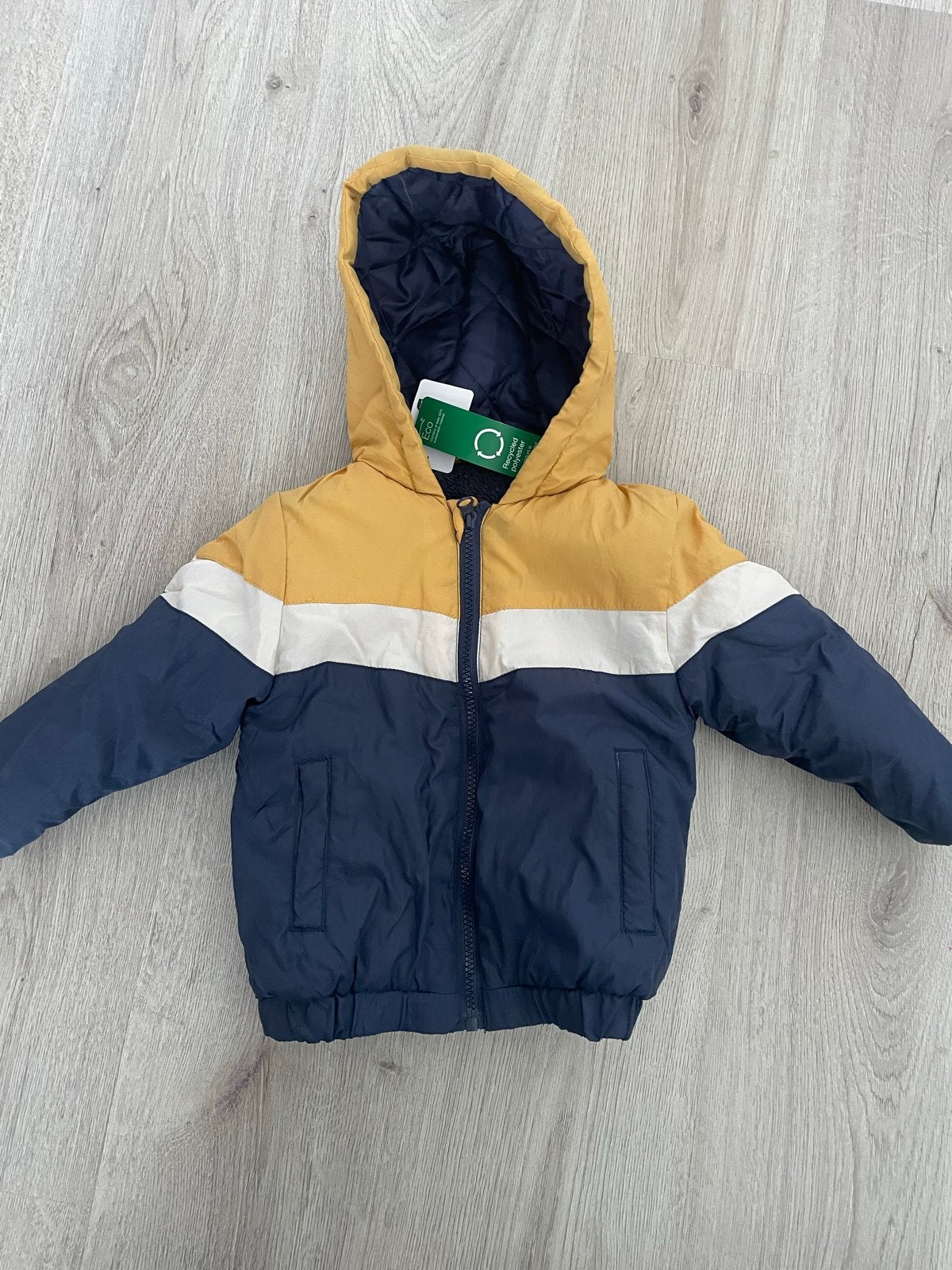 Nieuwe Kinderjas - Geel, Wit, Blauw - Maat 92, Kinderen en Baby's, Kinderkleding | Maat 92, Ophalen of Verzenden, Nieuw, Jongen of Meisje