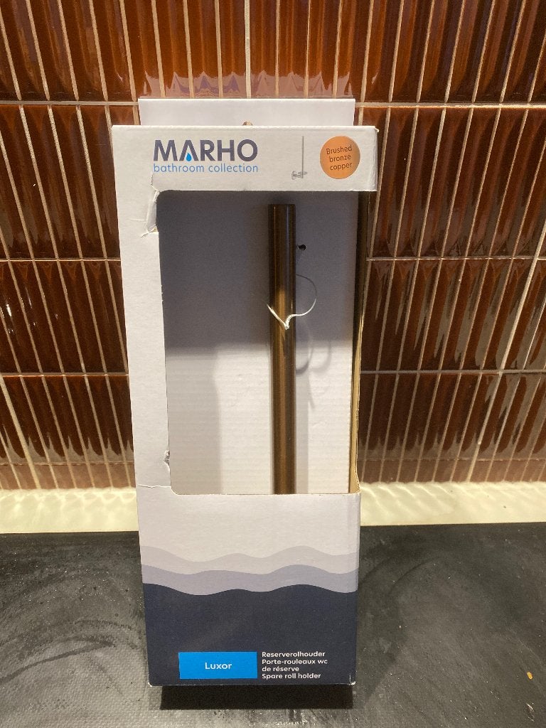 Reserverolhouder brushed bronze copper, Ophalen of Verzenden, Nieuw, Koper, Douche