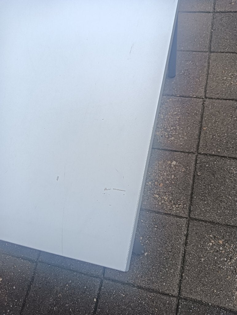 Tafel, Huis en Inrichting, Tafels | Eettafels, Gebruikt, 50 tot 100 cm, 50 tot 100 cm, Vier personen, Rechthoekig, Overige materialen