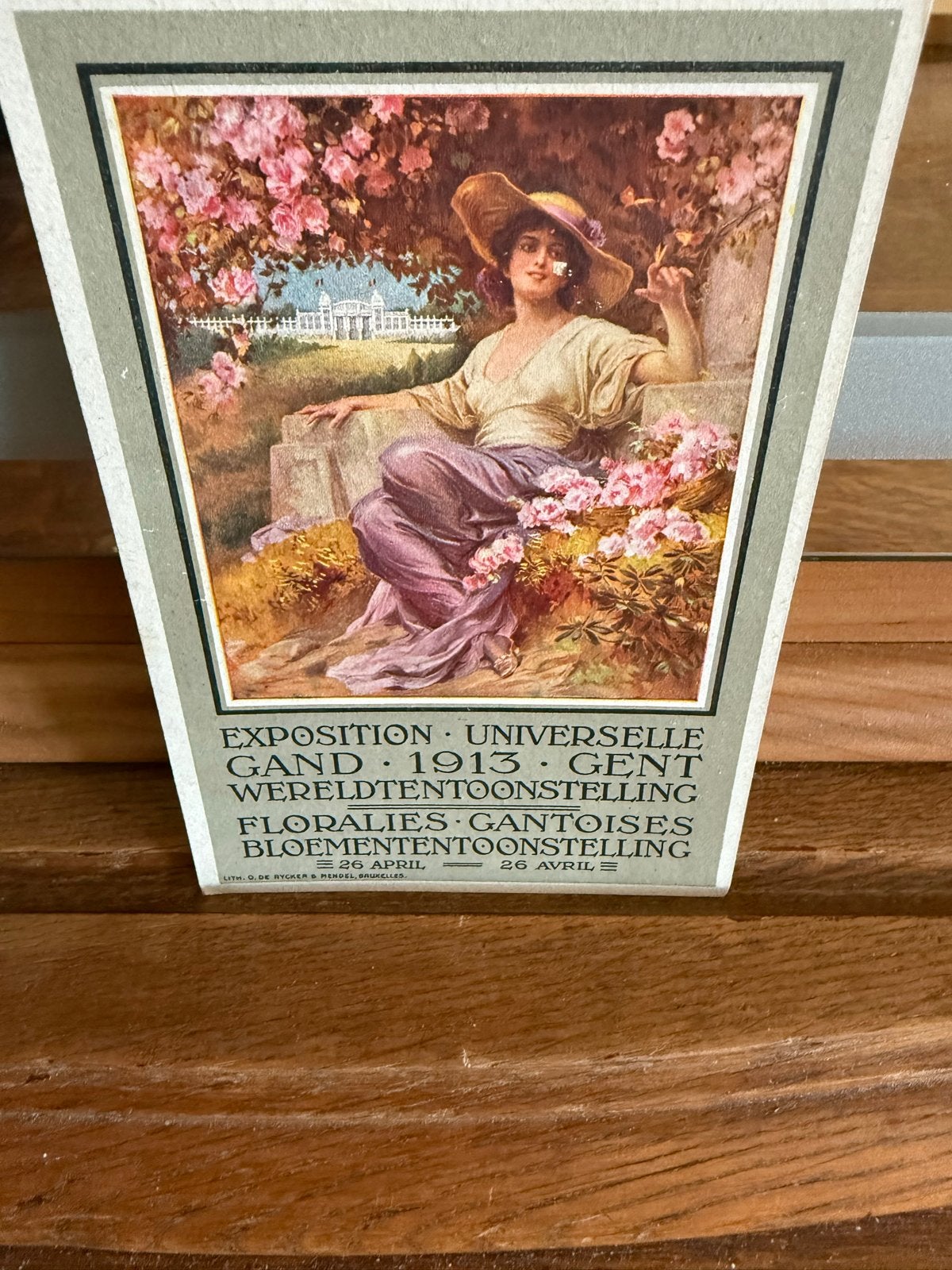 Zeldzame Wereldtentoonstelling Gent 1913 Floralies Postkaart, Ophalen of Verzenden, Voor 1920, Ongelopen, Oost-Vlaanderen