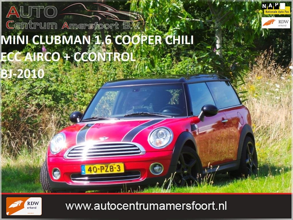 Mini Mini Clubman 1.6 Cooper Chili ( INRUIL MOGELIJK ), Auto's, Mini, Voorwielaandrijving, Gebruikt, 4 cilinders, 4 stoelen