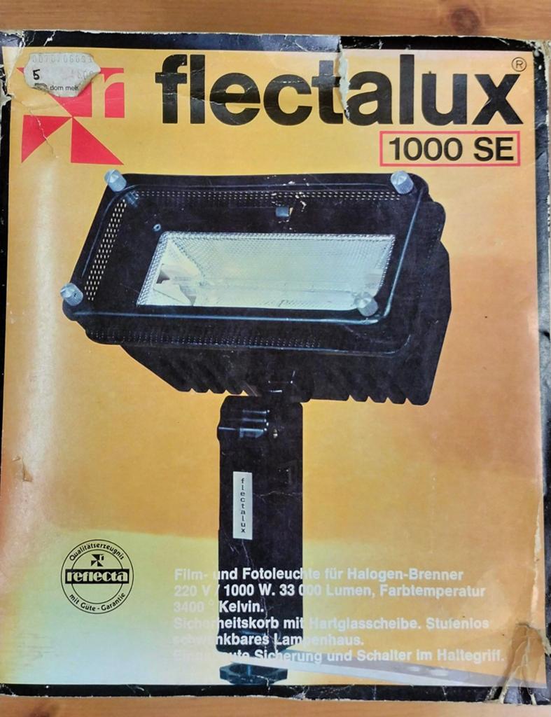 Flectalux 1000 SE Film- en Fotolamp met Halogeenbrander, Ophalen of Verzenden, Gebruikt, Overige merken, Kantelbaar