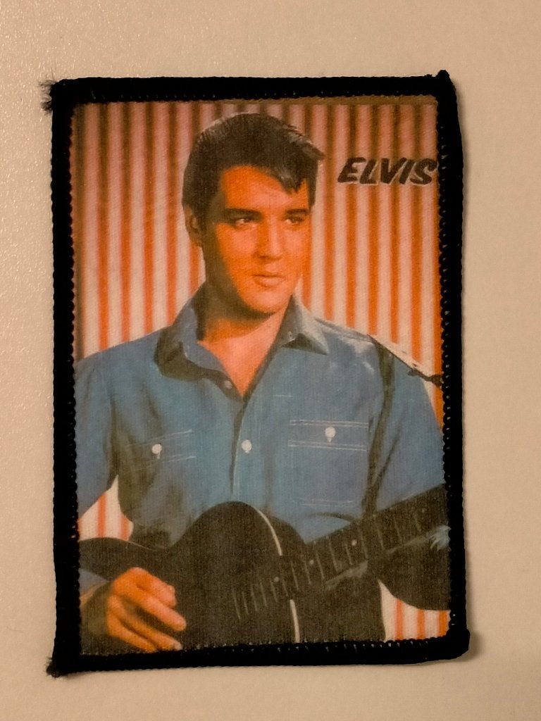 Elvis Presley king of Rock en Roll vintage patch embleem 7, Ophalen of Verzenden, Nieuw, Kleding
