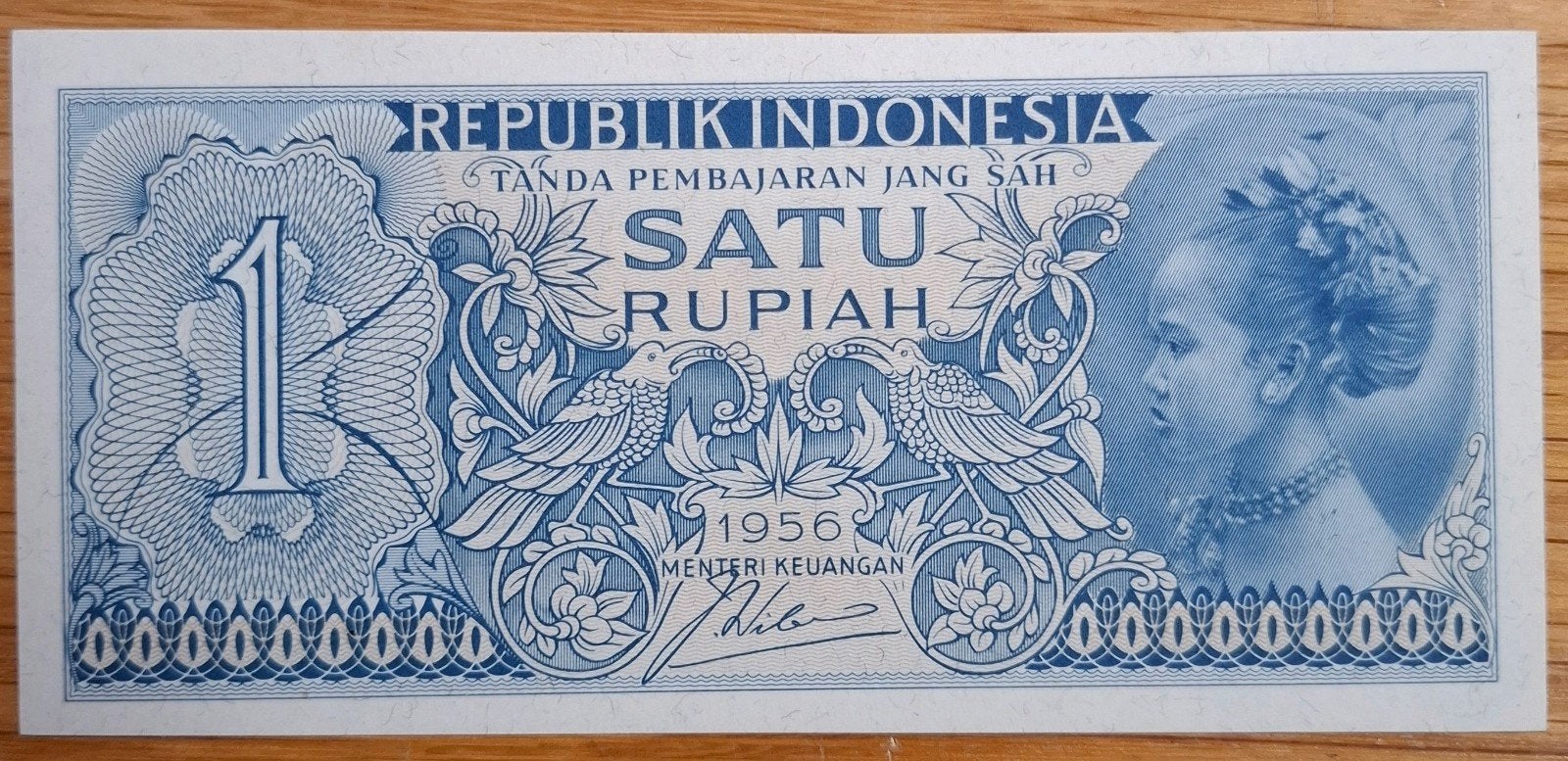 89# Indonesië 1 Rupiah 1956 P74, Ophalen of Verzenden, Zuidoost-Azië