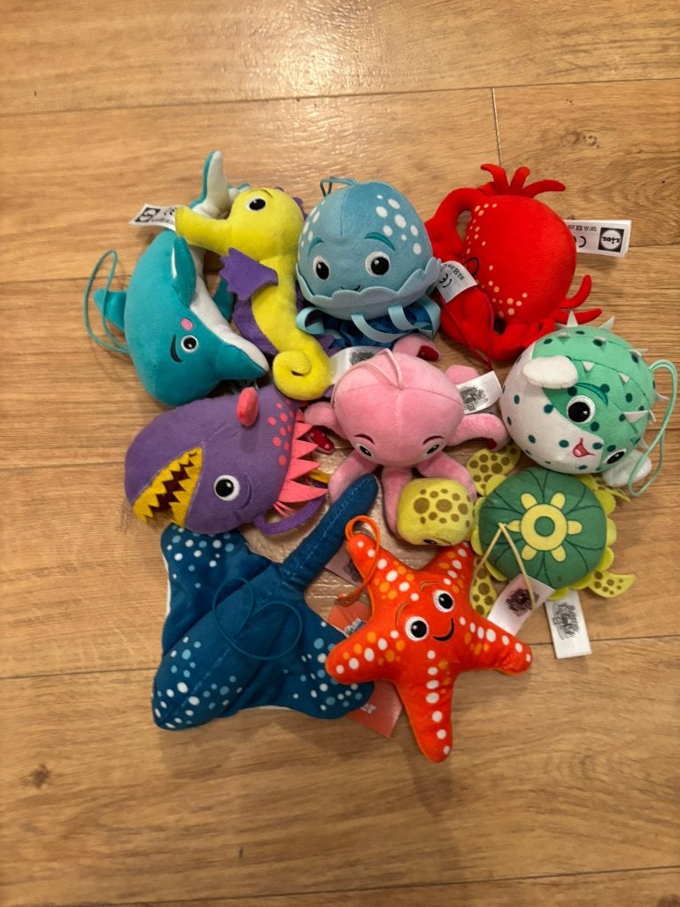 Lidl aquamini’s zeedieren knuffel set compleet 10 stuks!, Lidl, Ophalen of Verzenden