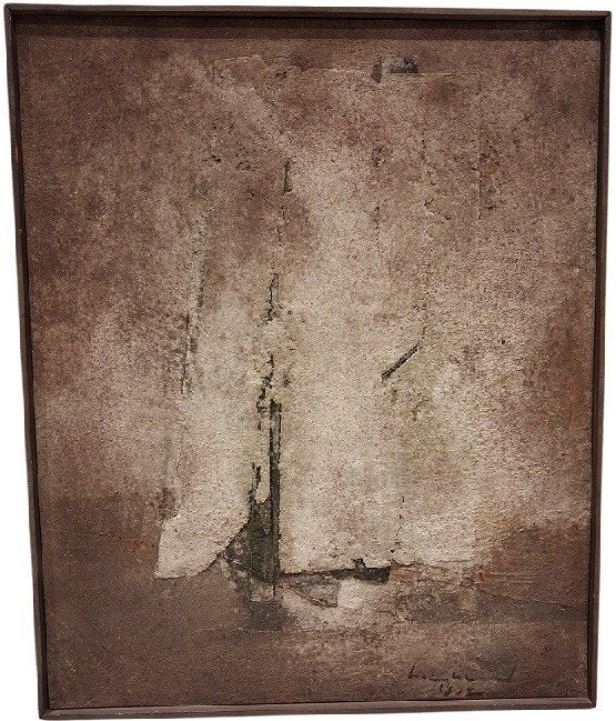 abstract kunstwerk op paneel., Ophalen