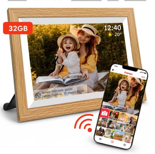 Digitale Fotolijst, 10.1 inch, 32GB, WIFI. Nieuw!!, Verzenden, Nieuw, 2 GB of meer, 8 tot 12 inch