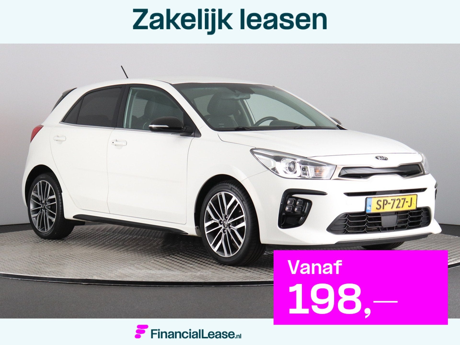 Kia Rio 1.0 TGDI GT-Line (NL-Auto / Nieuwe koppeling! / Came, Voorwielaandrijving, Gebruikt, Euro 6, Leder en Stof