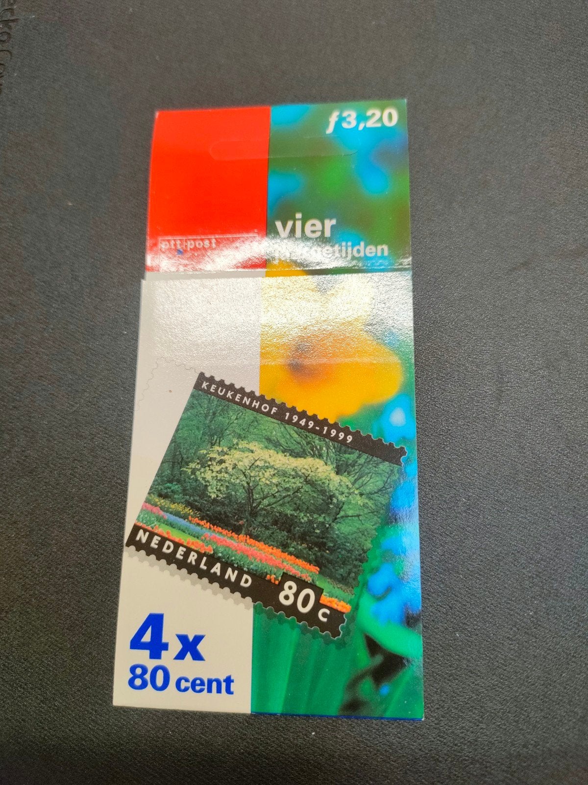 Postzegelvel Keukenhof 1949-1999 - 4x 80 cent, Ophalen of Verzenden, Na 1940, Postfris