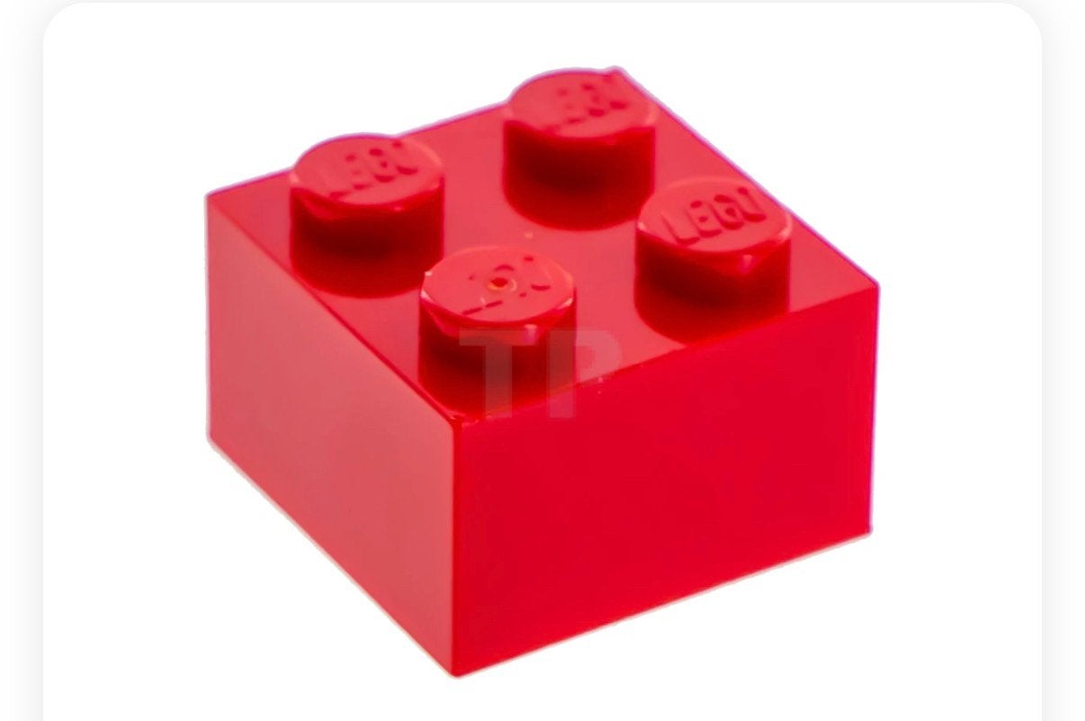 LEGO steentjes 2x2 (rood/geel/blauw) per 100 st., Ophalen of Verzenden, Gebruikt, Losse stenen, Lego