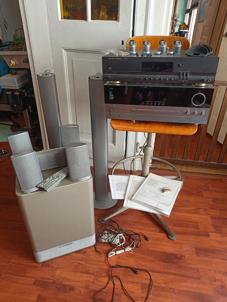 Harman Kardon Home Cinema Set met DVD-speler en receiver, Audio, Tv en Foto, Home Cinema-sets, Gebruikt, Dvd-speler, 5.1-systeem