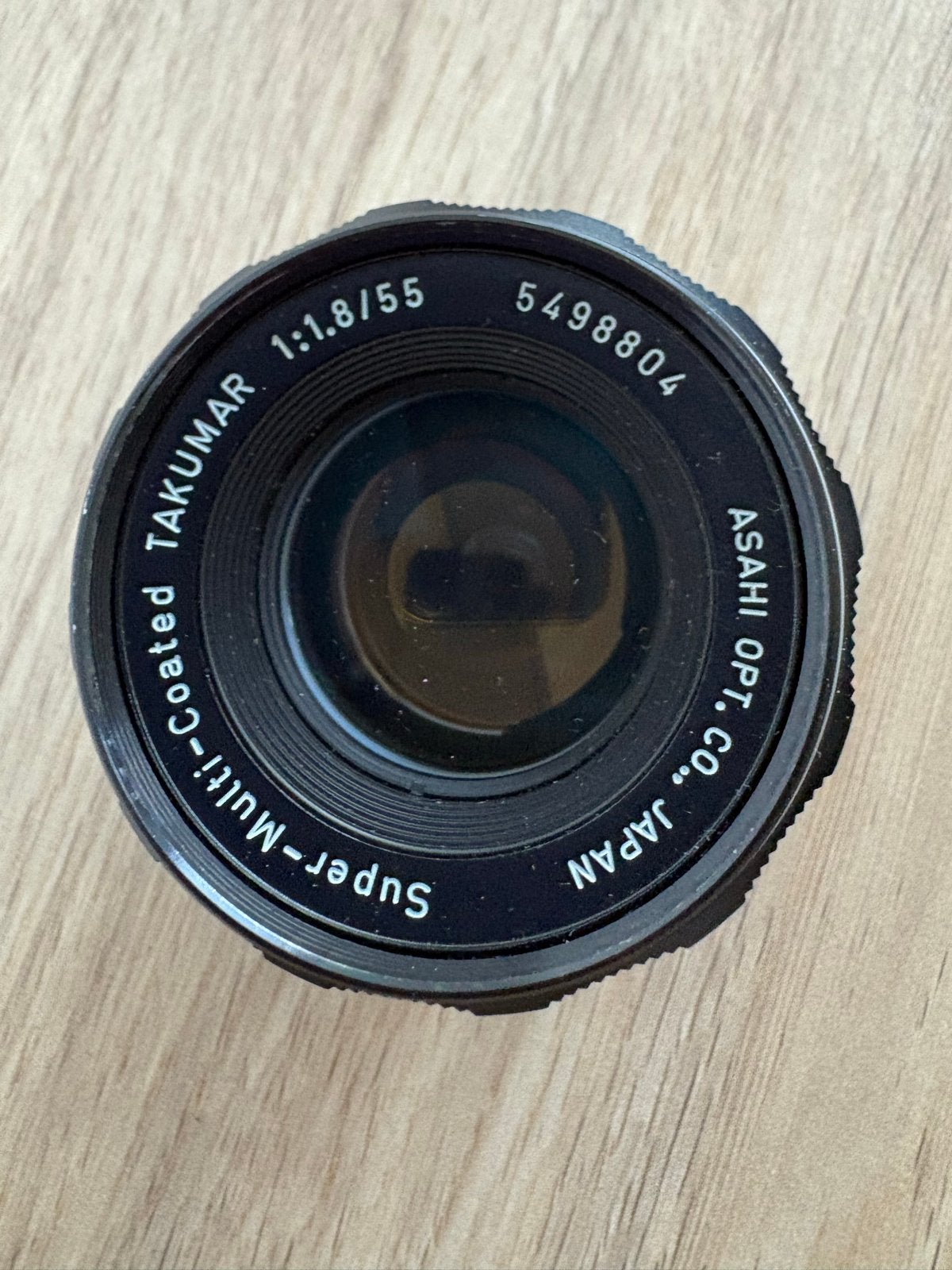 Asahi Pentax TAKUMAR 1:1.8/55 lens, M42, Zo goed als nieuw, Standaardlens, Handmatige focus