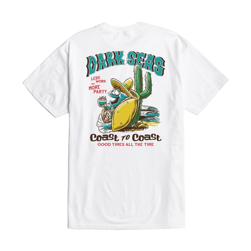 DARK SEAS MORE PARTY T-SHIRT WHITE, Maat 52/54 (L), Info@workingclassrebel.com, Wit, Nieuw