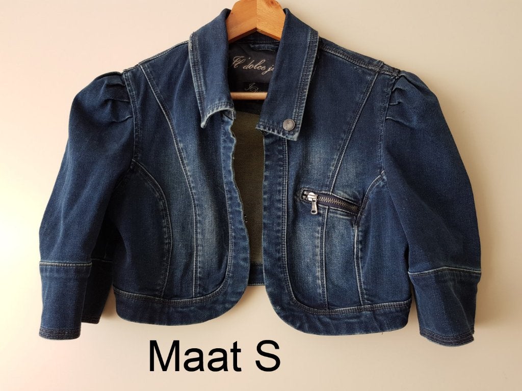 Spijkerjasje, spijkerjack, Ophalen of Verzenden, Gedragen, Blauw