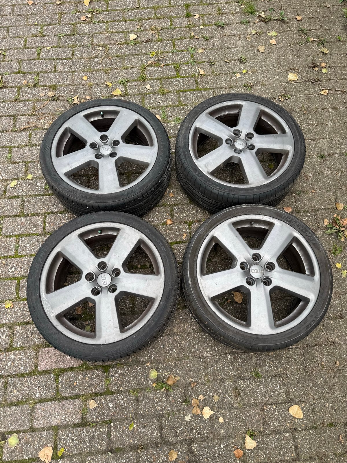 Audi velgen met gebruikte banden - 18 inch, Ophalen, Gebruikt, 16 inch, Banden en Velgen