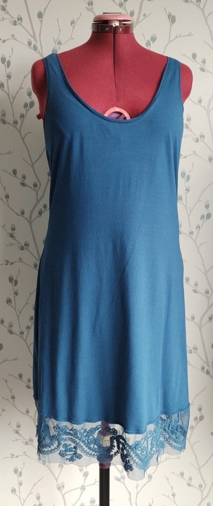 DIDI Pretty Different Slipdress maat XL, Kleding | Dames, Blauw, Maat 46/48 (XL) of groter, Ophalen of Verzenden, Zo goed als nieuw