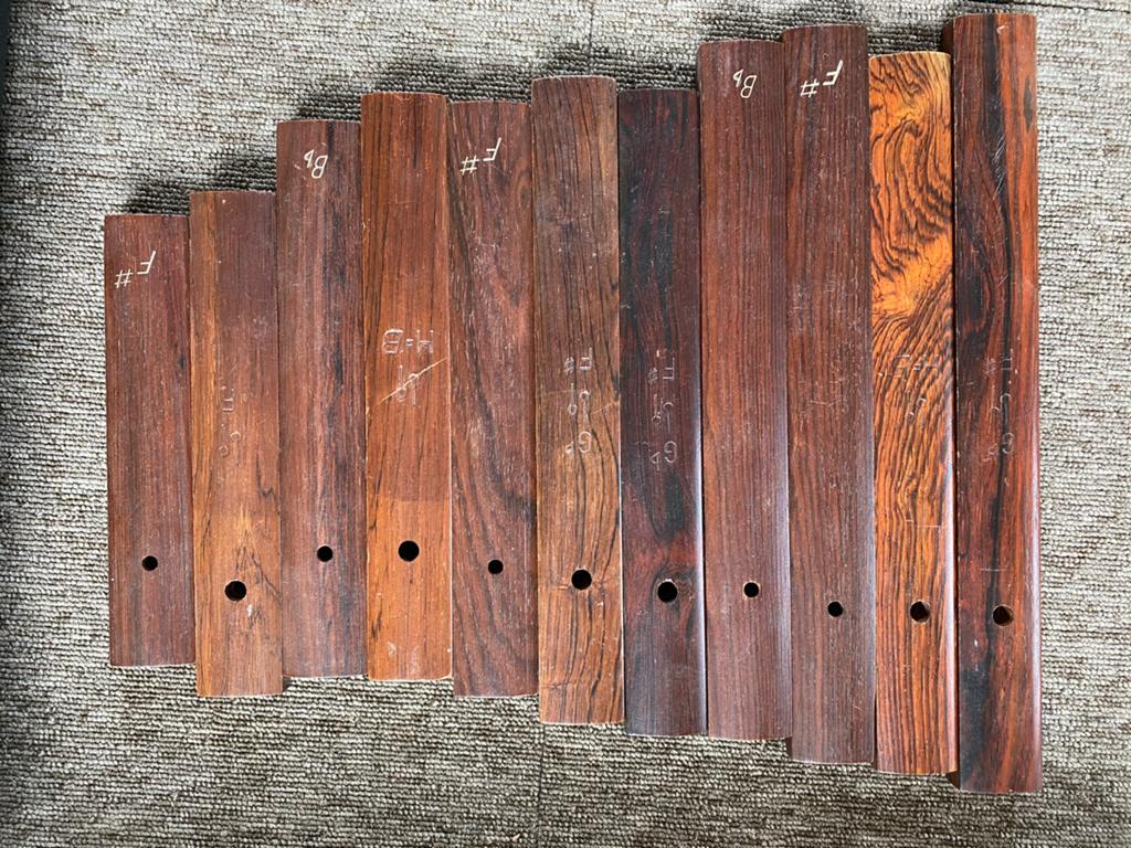 Orff Percussie Houten Klankstaven - Melodische Percussie, Ophalen of Verzenden, Gebruikt, Melodische percussie