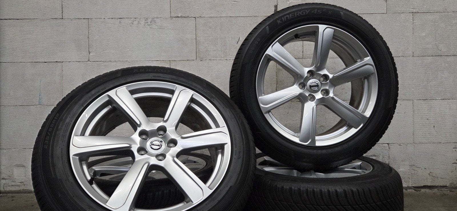 19" Volvo XC60 XC90 originele velgen all-season banden 7mm, 19 inch, Gebruikt, Banden en Velgen, Ophalen of Verzenden
