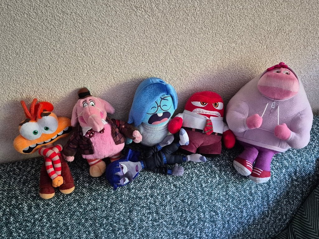 Inside Out emotie knuffels set, Ophalen, Gebruikt, Overige typen, Disney
