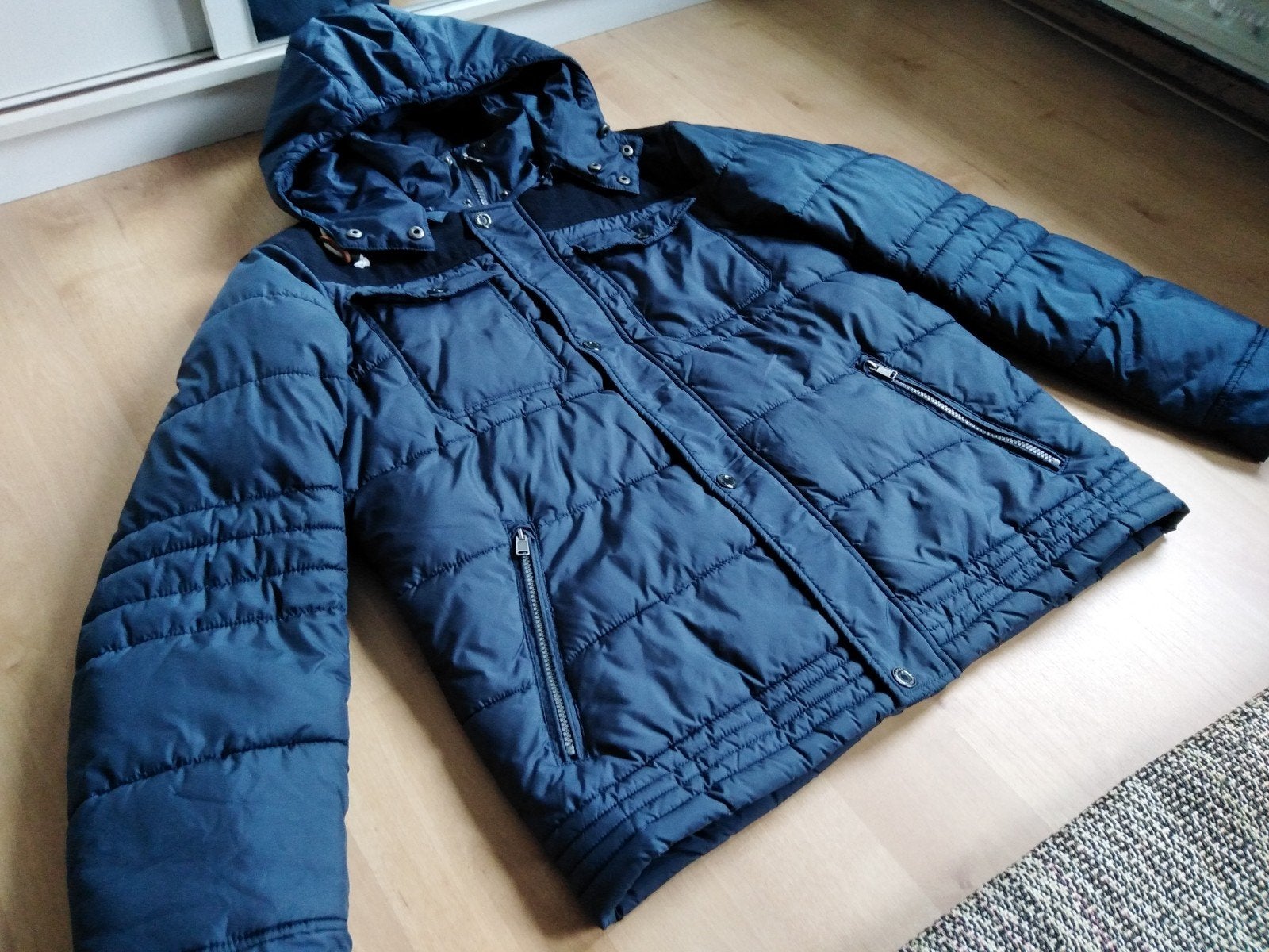 donkerblauwe jas merk adventure line, Blauw, Adventure line, Maat 56/58 (XL), Ophalen of Verzenden