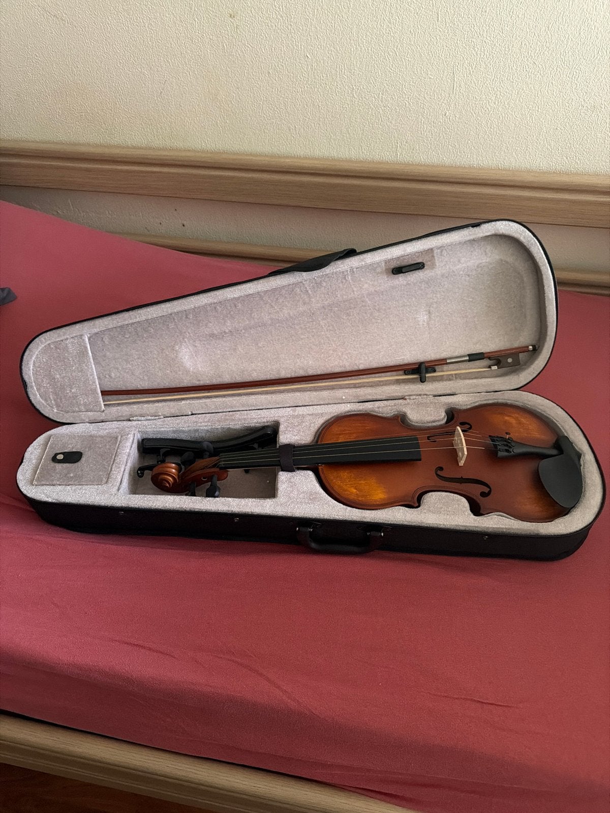 Nieuwe viool met koffer en strijkstok, Muziek en Instrumenten, Strijkinstrumenten | Violen en Altviolen, Ophalen of Verzenden