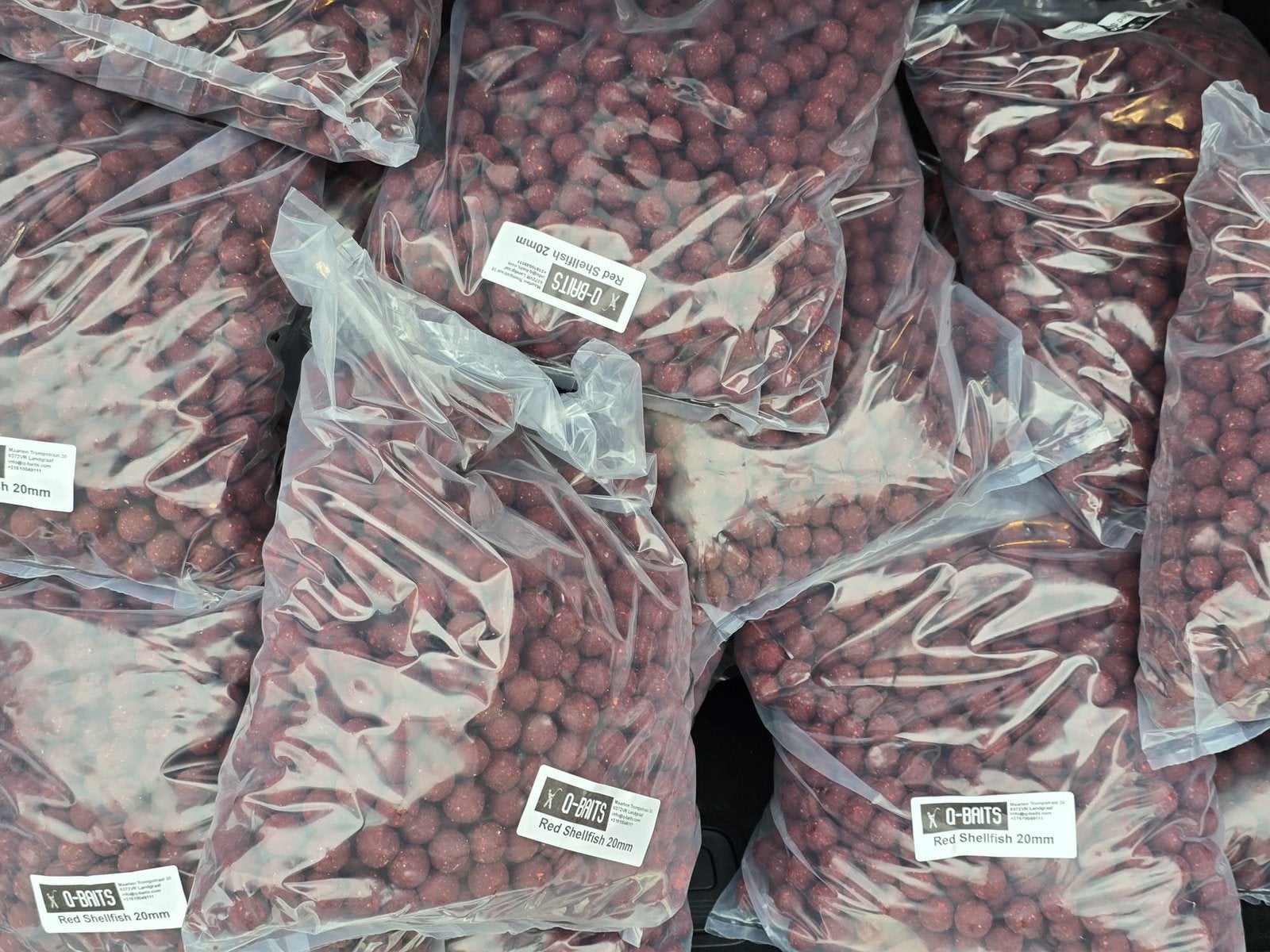 Red Shellfish boilies 20mm, Ophalen of Verzenden, Nieuw, Overige typen