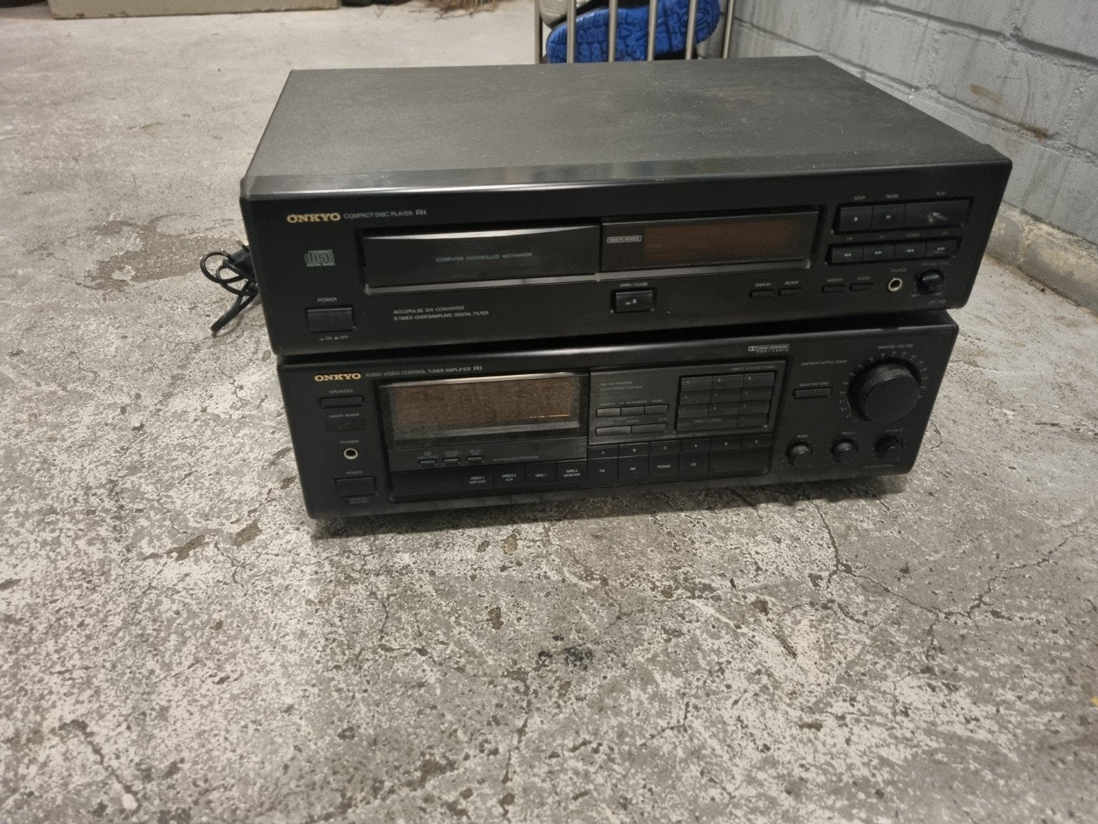 Onkyo TX-SV313PRO + DX-710 – Stereo Versterker en CD-speler, Ophalen of Verzenden, Cd-speler, Overige merken