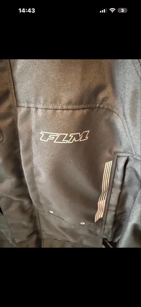 Nieuwe FLM Textiel Motorjas 6XL - Zwart, Ophalen of Verzenden, Nieuw met kaartje, Heren, Jas | textiel