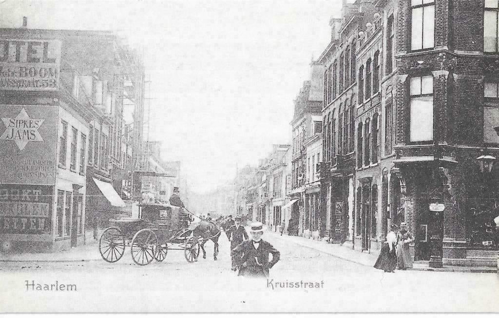 AK Haarlem - Kruisstraat, reprint  Reprint Knoop Haren, Verzamelen, Ansichtkaarten | Nederland, Verzenden, 1960 tot 1980, Ongelopen
