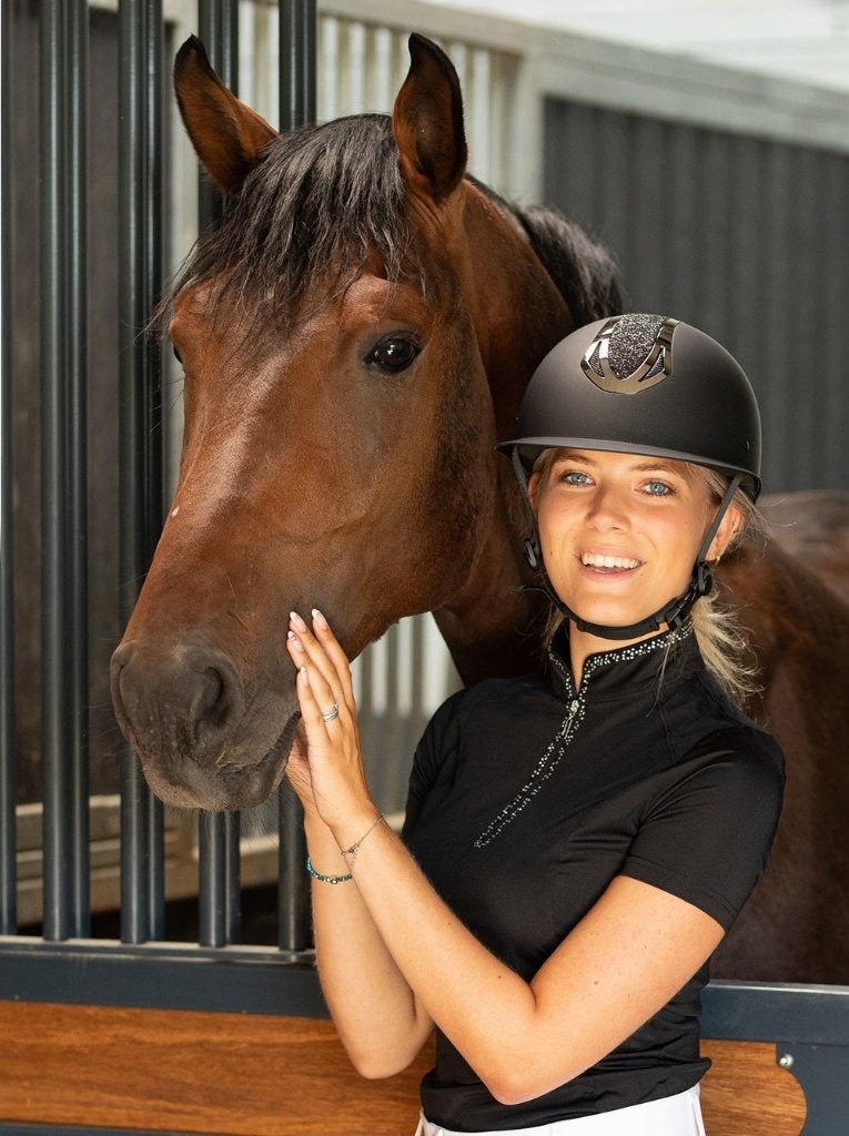 Harry's Horse Cap Pro F1 Mat Sparkle, maat 49 t/m 60, Dieren en Toebehoren, Paardrijkleding, Dressuur, Nieuw, Kinderen, Ophalen of Verzenden
