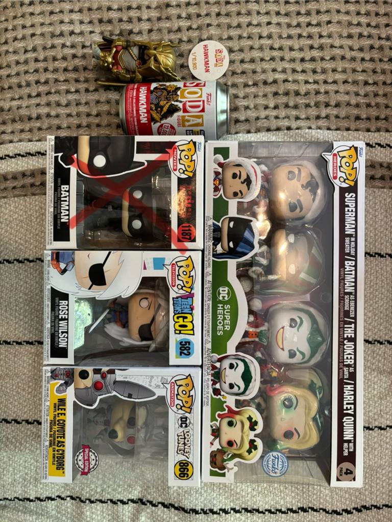 Funko Pop! Collectie: Batman, Rose Wilson, Wile E. Coyote, Ophalen of Verzenden, Nieuw