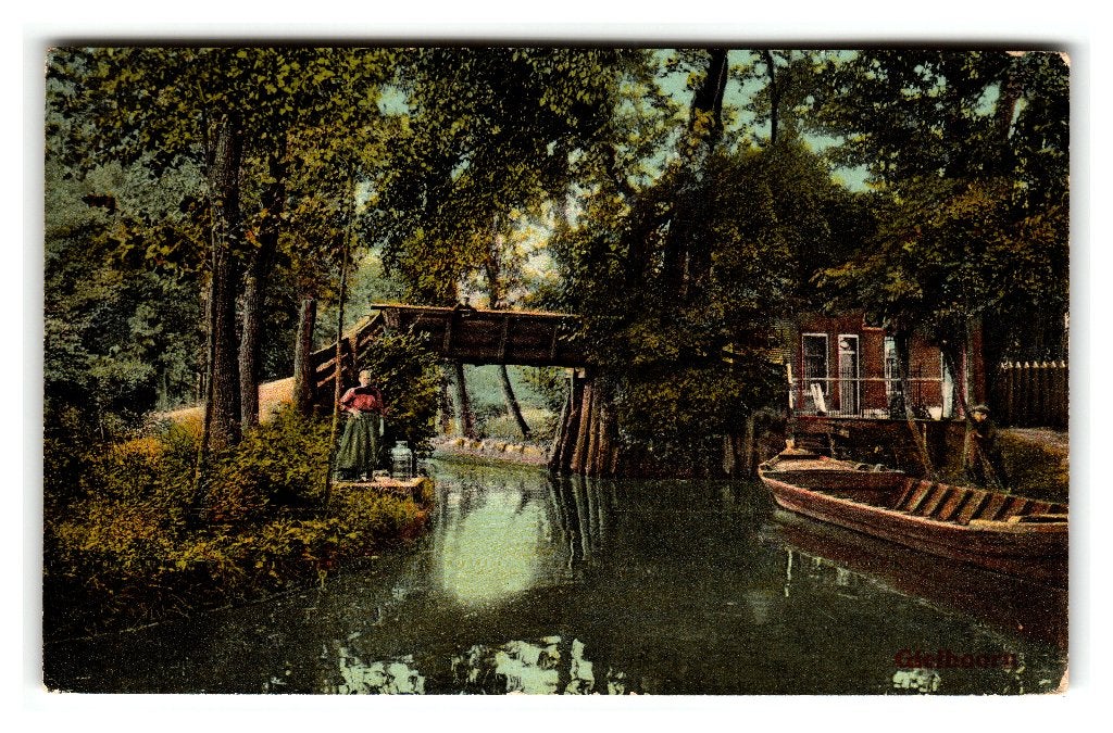 Giethoorn, Ophalen of Verzenden, 1920 tot 1940, Gelopen, Overijssel