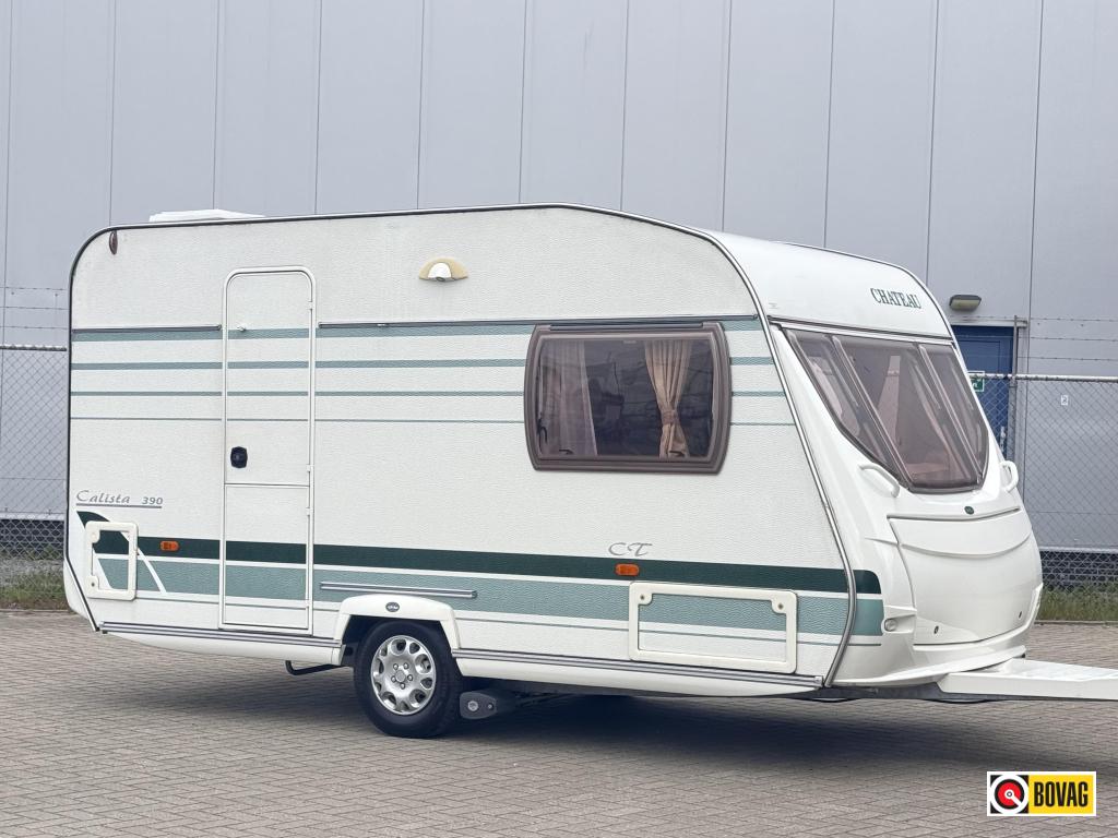 Chateau Calista 390 CT|Mover|Luifel|Bovag, Caravans en Kamperen, Chateau, Rondzit, Tot en met 2, Bedrijf