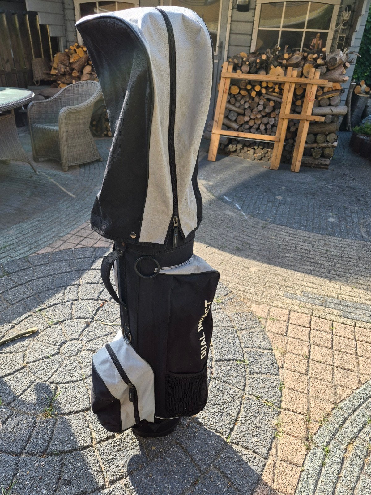 Golftas inclusief clubs, Sport en Fitness, Golf, Ophalen, Gebruikt, Tas
