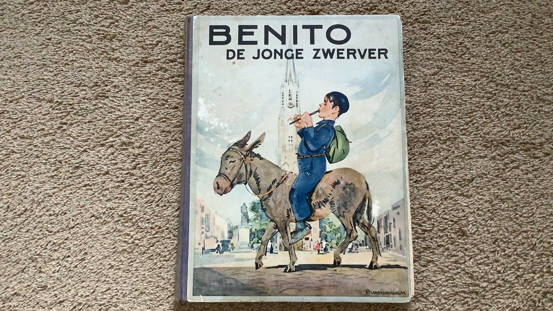 Benito de jonge zwerver. C. Joh. Kieviet. Met alle plaatjes, Ophalen of Verzenden, Gelezen, Plaatjesalbum