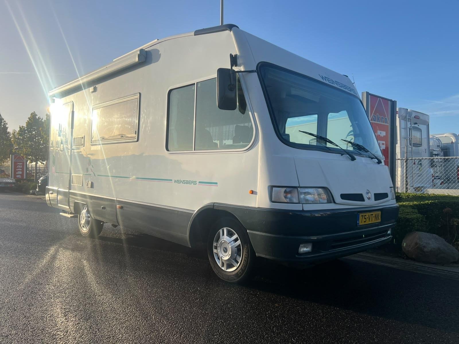Fiat Ducato 230 Weinsberg Komet | Cassete Luifel | Fietsendr, Reservewiel, Fietsendrager, Bedrijf, Fiat