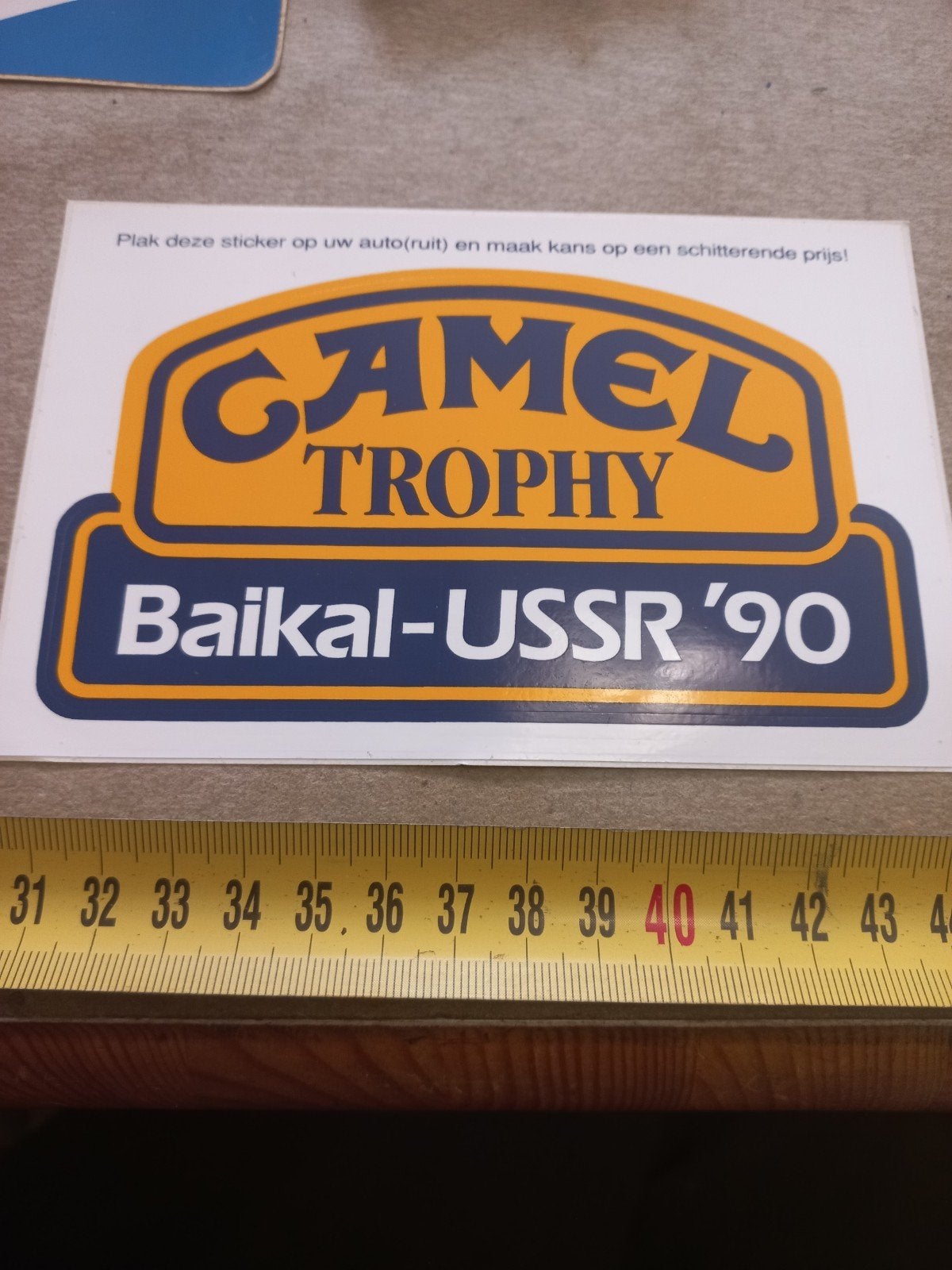 Camel Trophy Baikal-USSR '90 Sticker, Ophalen of Verzenden