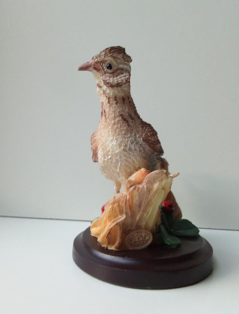 De Veldleeuwerik - Vogel Beeldje - Eaglemoss, Ophalen of Verzenden, Zo goed als nieuw, Vogel, Beeldje of Figuurtje