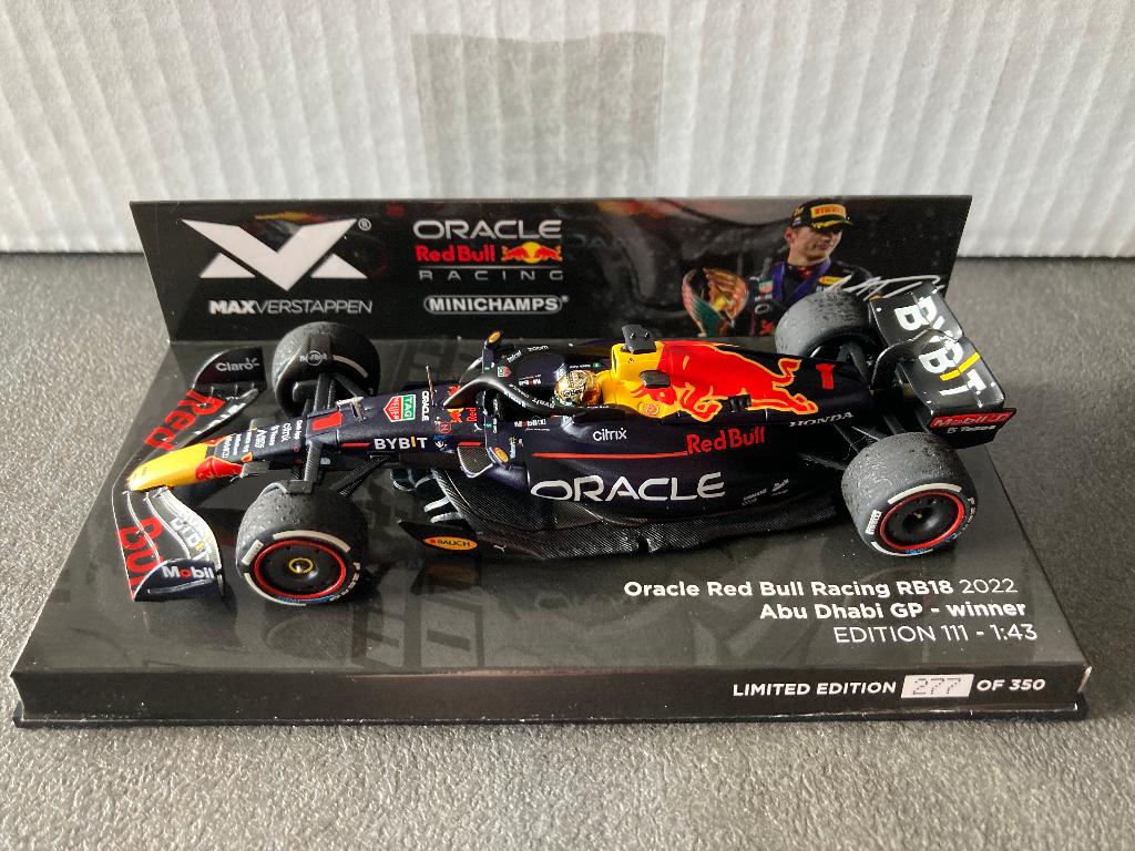✅ Max Verstappen 1:43 editie 111 Winner Abu Dhabi GP 2022, Ophalen of Verzenden, Nieuw, Formule 1