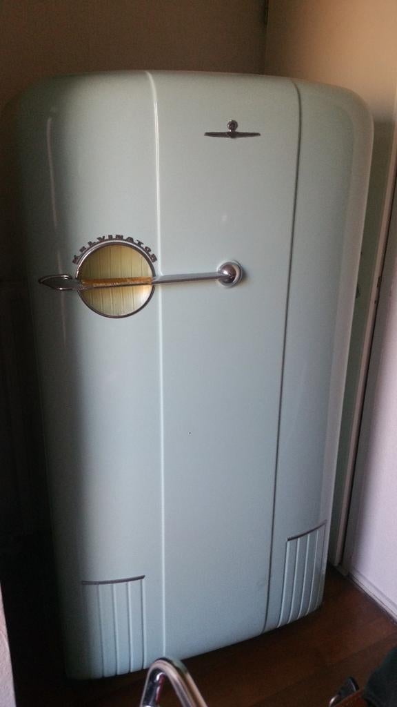 Kelvinator Amerikaanse bolle koelkast 50er jaren fifties, Witgoed en Apparatuur, Koelkasten en IJskasten, Ophalen, 200 liter of meer