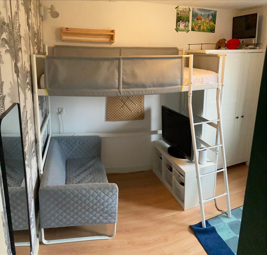 Hoogslaper Geldermalsen, Huis en Inrichting, Slaapkamer | Stapelbedden en Hoogslapers, Ophalen, Gebruikt, Eenpersoons, 160 tot 180 cm