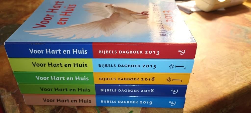 Voor hart en huis/Bijbels dagboek 2013,2015,2016,2018,2019, Boeken, Ophalen of Verzenden, Gelezen, Budding,Ds.D.J.,  e.a., Christendom | Protestants
