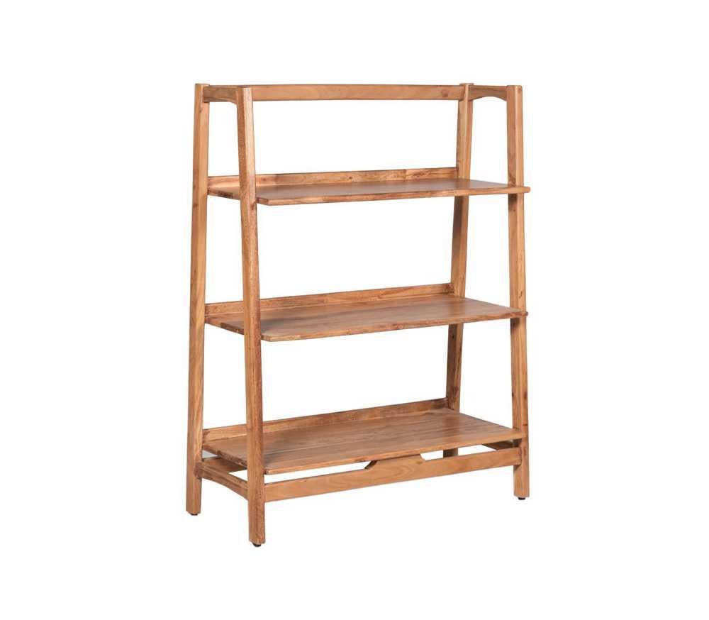 Open kast Retro | Acaciahout | uit voorraad leverbaar, Met plank(en), 100 tot 150 cm, Nieuw, Ophalen of Verzenden