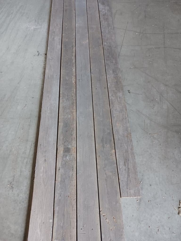 Sloophout  planken  Oude vloerdelen dakbeschot wandbekleding, Ophalen of Verzenden, Gebruikt