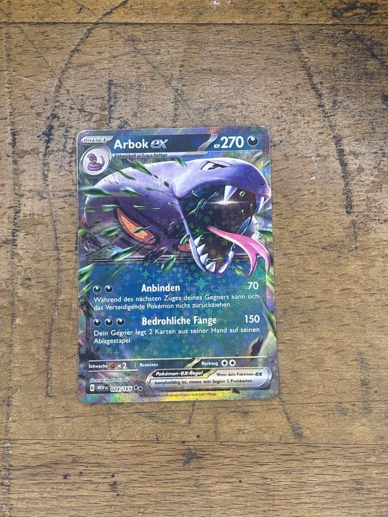 Arbok ex 024 #2 - Zeldzame Pokémonkaart, Ophalen of Verzenden, Gebruikt, Losse kaart