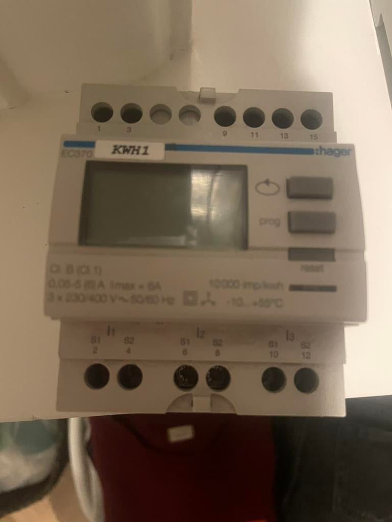 Kwh meter hager, Hobby en Vrije tijd, Ophalen of Verzenden, Zo goed als nieuw