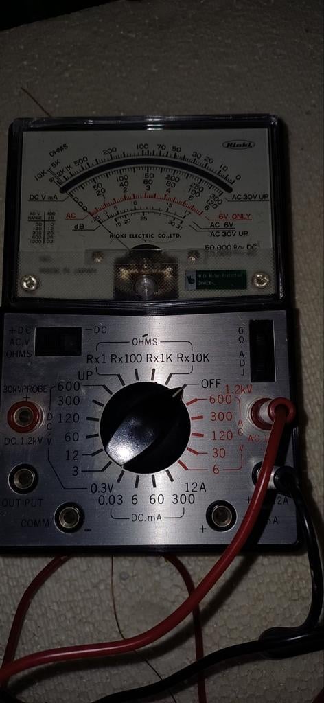 Vintage Hioki Electric Multimeter, Ophalen of Verzenden, Gebruikt, Multimeter