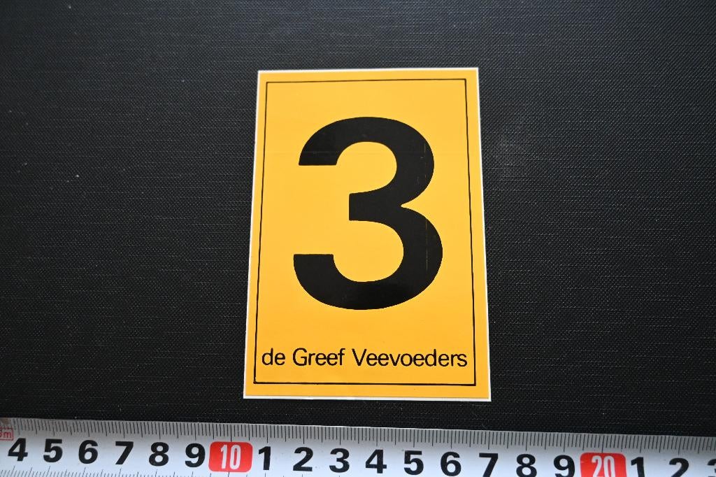 sticker de greef veevoeders 3, Verzamelen, Stickers, Zo goed als nieuw, Ophalen