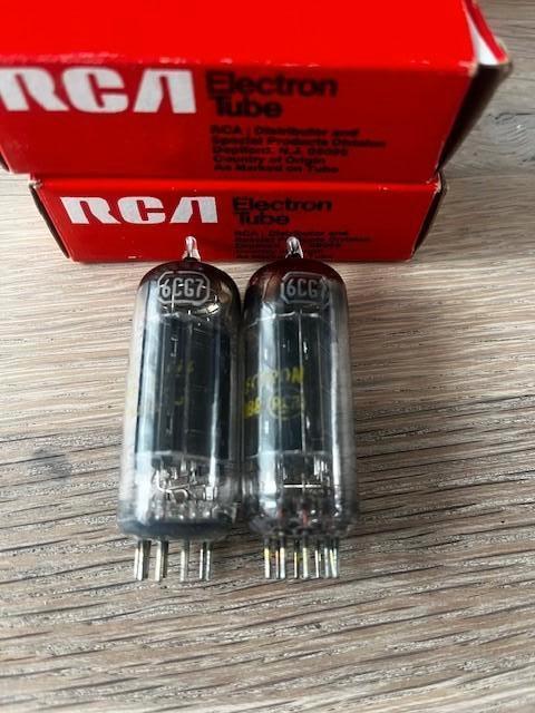 RCA 6cg7/6fq7 black plate D-getter, Ophalen of Verzenden, Buis of Buizen