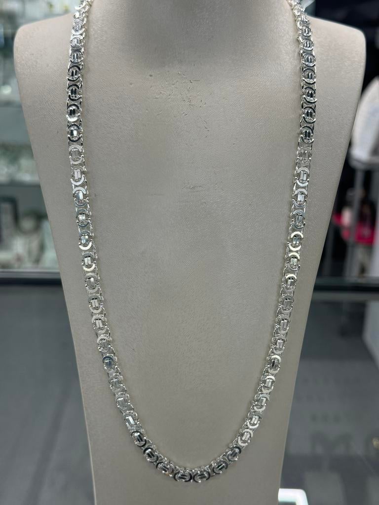 Zilver 925 - Zilveren Ketting - Nieuw - 64.68gr, Sieraden, Tassen en Uiterlijk, Kettingen, Ophalen of Verzenden, Nieuw, Zilver
